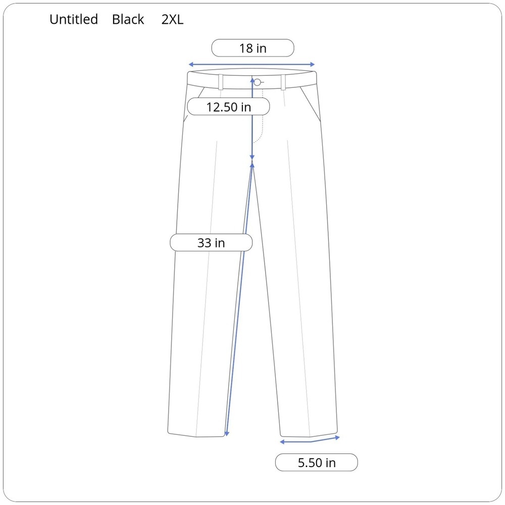 New Designs Untitled Circle U Untitled Men's 2XL x 33 Black White Fleece Joggers - Picture 3 of 8
